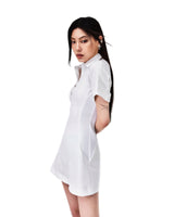 DOUBLE PIN-TUCK RIBBED MIX ONE PIECE (WHITE) (6654698815606)