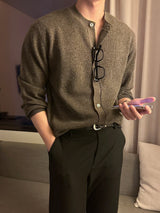 カシミアハッチラウンドカーディガン / Cashmere Hacchi Round Cardigan (7 colors)