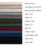 LMN Cashmere Hatch Round Knitwear (12 colors)