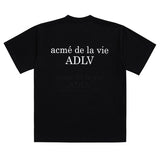 ADLV ベイビーフェイス半袖Tシャツ BLACK BUBBLE