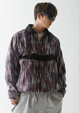 ベターザンツイストアノラックシャツ / BSR2223FWJK099 BETTER THAN TWIST ANORAK SHIRT PURPLE NAVY