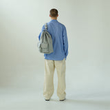 3-Way 2-Pocket Drawstring Bag (Silver)