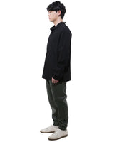 モックネックシャツ-BLACK （送料込）- WooStore