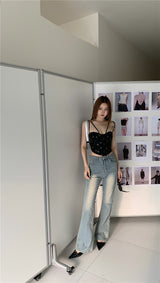 satin bustier strap top