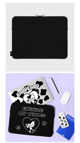 MILK JOIE-BLACK(15INCH NOTEBOOK POUCH) (6615489773686)