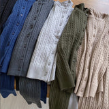 Colorful Twist Knit Cardigan (13color)