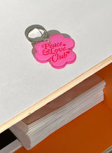 ピース＆ラブクラブキーリング/Peace&Love*Club Keyring (2type)