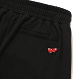 CHERRY LACE POINT STRAIGHT TRACK PANTS [BLACK]