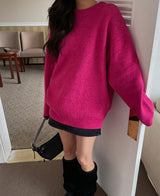 (×)(UNISEX) ベチンウールオーバーニット