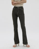 カラードウブーツカットパンツ/no.2378 color dough bootcut pants (4color)