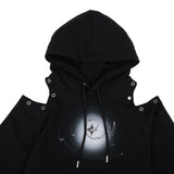 アイレットウォーマークロップフーディー / 223 EYELET WARMER CROP HOODIE - BLACK