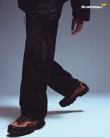 サイドメッシュタックパンツ/side mesh tucked pants