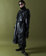 [自主製作] LUCAS leather trench coat 2 color (6678768746614)
