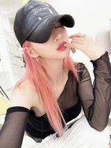 サマーウェーブメッシュトップ/432. Summer wave mesh top (bk, wh, pk)
