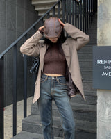 (Unisex) Button over jacket