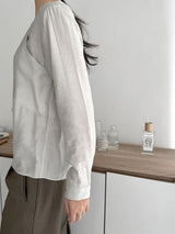 Point bustier blouse (2 colors)