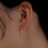petit flower earring - silver