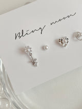 [4 set] innocent pearl piercing set