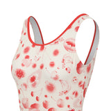 チェリーパターンワンピーススイムスーツ / CHERRY PATTERN ONE PIECE SWIMSUIT [RED]