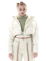 リバーシブルクロップドジャンパー/REVESIBLE CROPPED JUMPER