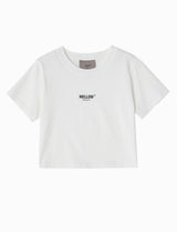 W03 ホワイトコンセプトクロップTシャツ