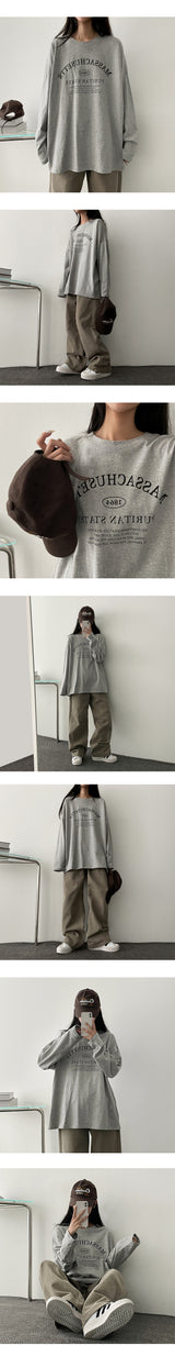 Ritan ルーズ長袖Tシャツ