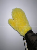 Real mink fur gloves
