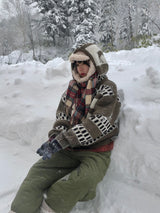 Shiroi check muffler 