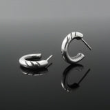 キャットクロウ65シルバーフープイヤリング / Catclaw 65 silver hoop earring (4593030004854)