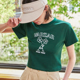 フラワークロップ半袖Tシャツ