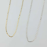 Silver chain necklace (SET) (6655941640310)