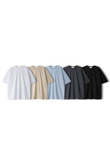 ダブルラインオーバーサイズ半袖Tシャツ / LMN Double-Line Oversized Short-Sleeved T-Shirt (5 colors)