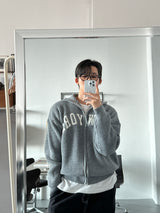 LMN Dear New York Lettering Hachi Knitwear Zip-up (3 colors)