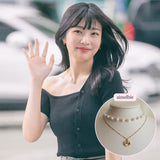 Pretzel Layered Pearl Choker Necklace - Gold ver. (Red Velvet Joy Necklace)