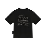 HOLYNUMBER7 X DKZ MINGYU LETTERING BLACK T-SHITRS