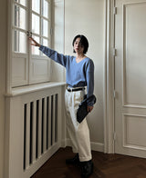 22S/S ランドリー Vネックニット(5 color) (6674911166582)