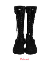 [MADE] Winter Angel Fur Boots (Dark Black)