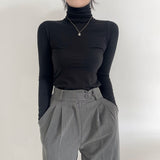 サムホールスリーブタートルネックTシャツ / Thumbhole Sleeve Turtleneck T-Shirt