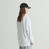 WHATTHE Q.M刺繍長袖Tシャツ/WHATTHE Q.M Embroidered L/S Tee White