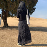 メープルスリムカーディガンノースリーブセット / Maple Slim Cardigan Sleeveless Set (3 colors)