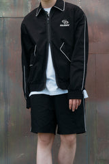 PIPING BLOUSON SET - PANTS (BLACK)
