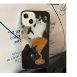 Cat and Champagne Phone Case 