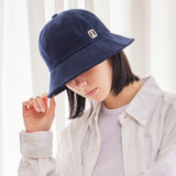 VA Square Stud 6-Panel Bucket Hat / Navy