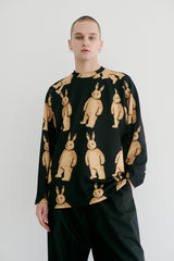 パットジャージロングスリーブ / BSR2223FWPO043 BR PAT JERSEY LONG SLEEVE BLACK