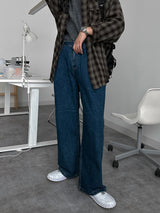 De Lap Signature One Tuck Wide Denim Pants (037)