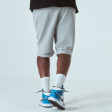 セミバギーフィットハーフパンツ/SEMI-BAGGYFIT HALF PANTS-MELANGE GREY