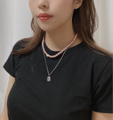ブルームピンクパールネックレス/Bloom Pink Pearl Necklace