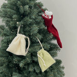 FLUFFY STRING POUCH (2 color)
