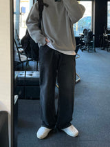 バルカンワイドデニムパンツ/BALCAN WIDE BLACK DENIM PANTS(ONE COLOR)