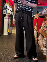 クリーングアイスタックバンディングワイドパンツ / LMN Cooling Ice Two Tuck Banding Wide Pants (4 colors)